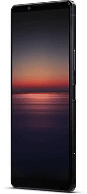 Sony Xperia 1 II zwart voorkant rechterzijkant