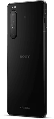 Sony Xperia 1 II zwart achterkant linkerzijkant