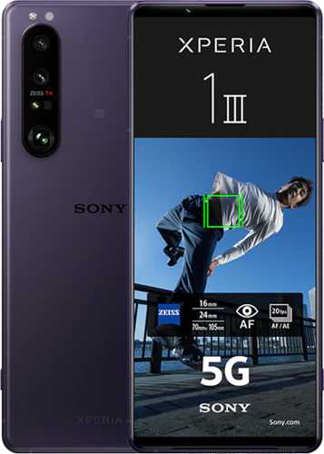 Sony Xperia 1 III paars overzicht