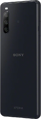 Sony Xperia 10 III svart tillbaka vänster sida