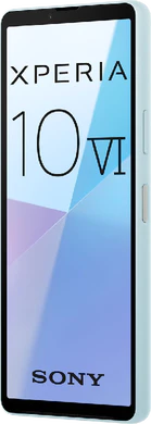 Sony Xperia 10 VI blå front højre side