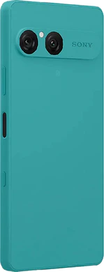 Sony Xperia 10 VII blauw achterkant rechterzijkant