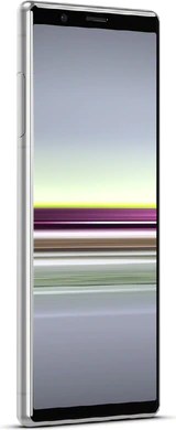 Sony Xperia 5 grijs voorkant linkerzijkant