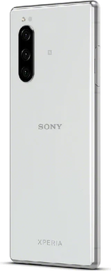 Sony Xperia 5 grijs achterkant linkerzijkant