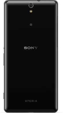 Sony Xperia C5 Ultra zwart achterkant