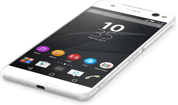 Sony Xperia C5 Ultra wit schuin