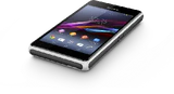 Sony Xperia E1 zwart voorkant schuin 2