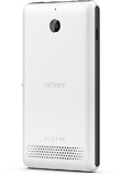 Sony Xperia E1 wit achterkant schuin