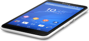 Sony Xperia E4 Dual weiß flachliegend