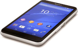 Sony Xperia E4 blanco aslant abajo