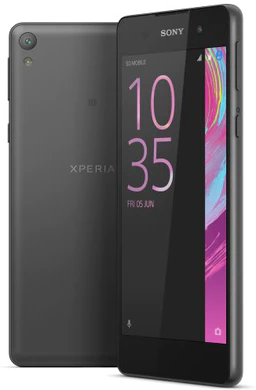 Sony Xperia E5 zwart overzicht