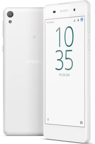 Sony Xperia E5 wit overzicht