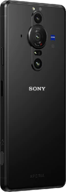 Sony Xperia pro i svart bakside høyre side