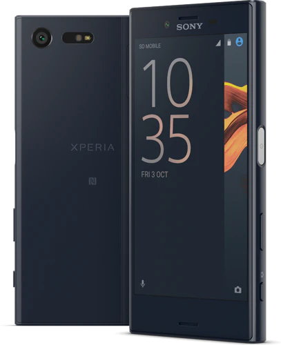 Sony Xperia X Compact zwart overzicht Sony Xperia X Compact zwart overzicht