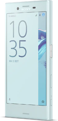 Sony Xperia X Compact blauw voorkant rechterzijkant