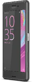 Sony Xperia X Performance zwart voorkant rechterzijkant schuin