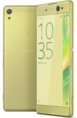Sony Xperia XA Ultra overzicht lime goud