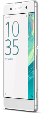 Sony Xperia XA wit voorkant rechterzijkant schuin