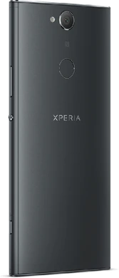 Sony Xperia XA2 Plus zwart achterkant rechterzijkant