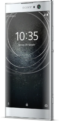 Sony Xperia XA2 silver front höger sida