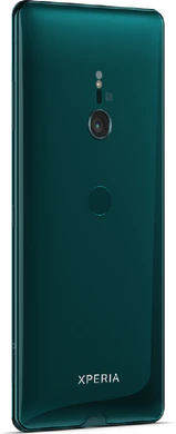 Sony Xperia XZ3 achterkant rechterzijkant groen