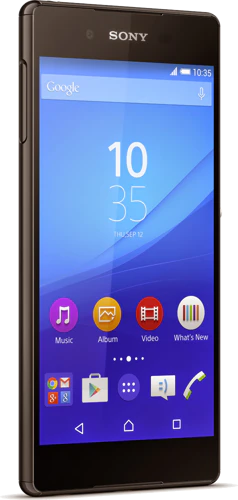 Sony Xperia z3 plus zwart linkerzijkant Sony Xperia z3 plus zwart linkerzijkant