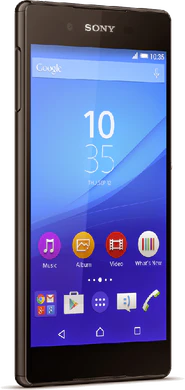 Sony Xperia z3 plus zwart linkerzijkant