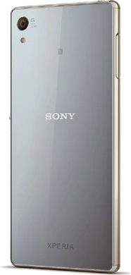 Sony Xperia z3 plus blauw achterkant schuin
