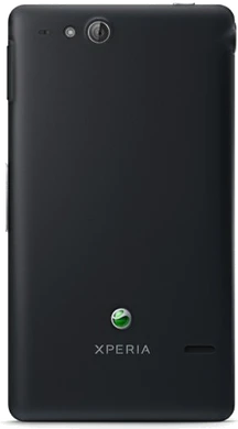 Sony Xperia go achterkant zwart