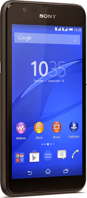 Sony Xperia E4g zwart zijkant