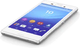 Sony Xperia m4 aq blanc lying
