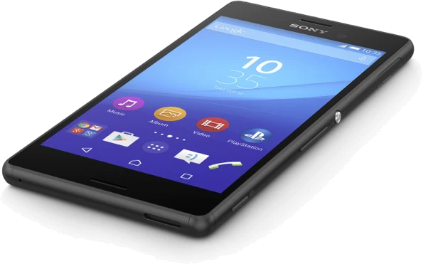 Sony Xperia M4 Aqua black lying