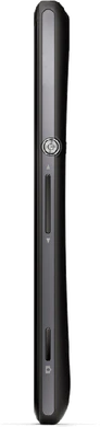 Sony Xperia M linkerzijkant zwart