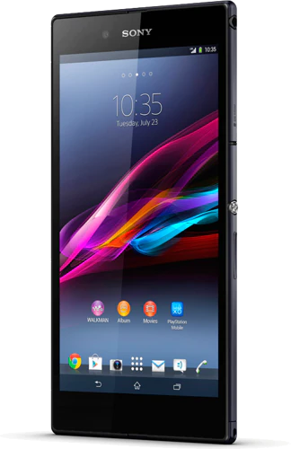 Sony Xperia Z Ultra zwart voorkant Sony Xperia Z Ultra zwart voorkant