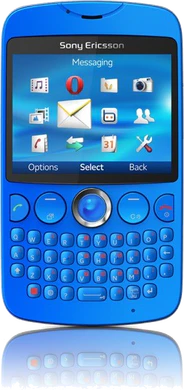 Sony Ericsson txt sininen etupuolella ck scrn1