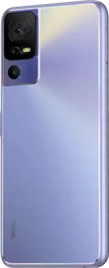 TCL 40 SE lilla bakside venstre side