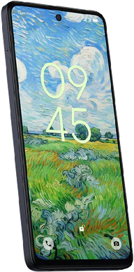 TCL 50 Pro Nxtpaper 5G grijs voorkant linkerzijkant schuin