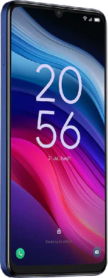 TCL 505 blau Vorderseite linke Seite