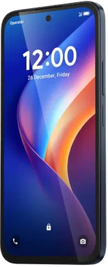 TCL K70 Power 4G blauw voorkant rechterzijkant