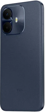 TCL K70 Power 4G blauw achterkant linkerzijkant