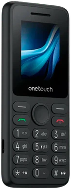TCL onetouch 5041 4G schwarz Vorderseite linke Seite