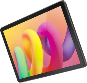 TCL Tab 10L zwart voorkant rechterzijkant schuin