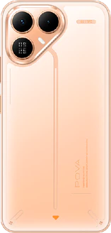 Tecno Pova 8 5G oranje achterkant