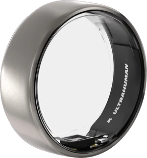 Ultrahuman Ring Air titanium front sida snett