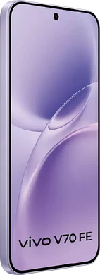 Vivo V70 FE púrpura tapa delantera lado izquierdo