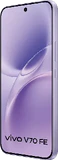 Vivo V70 FE púrpura tapa delantera lado derecho