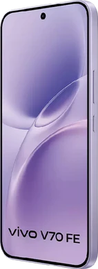 Vivo V70 FE púrpura tapa delantera lado derecho