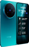 Vivo X Fold6 blue front left side opened