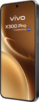 Vivo X300 Pro bruin voorkant rechterzijkant