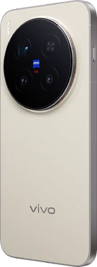 Vivo X300 Pro bruin achterkant linkerzijkant